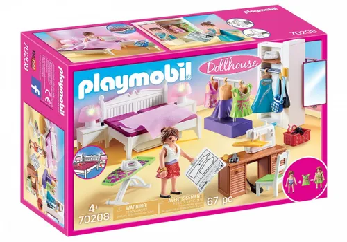 Набор фигурок для кукольного домика Playmobil 70208 Спальня с уголком для шитья