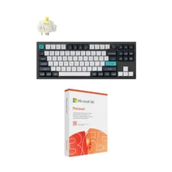 Klawiatura KEYCHRON Q3 Max Wireless Switch Gateron Jupiter Red Czarno-biało-niebieski + Program MICROSOFT 365 Personal