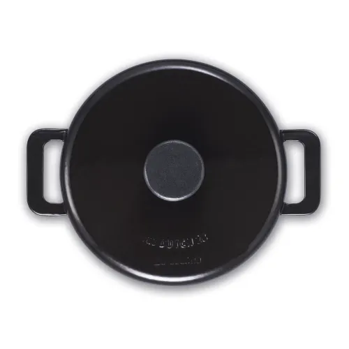BRABANTIA The Dutch Matt Black 4,5 l czarny - rondel żeliwny z pokrywką