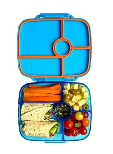 Lunchbox głęboki 5-komorowy Yumbox Go Bento Box - Miami blue