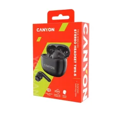 Słuchawki bezprzewodowe Canyon TWS-5 Dokanałowe Bluetooth 5.2 Czarny