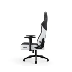 Fotel Diablo Chairs X-Player 2.0 Small do 90kg Skóra ECO Tkanina Biało-czarny
