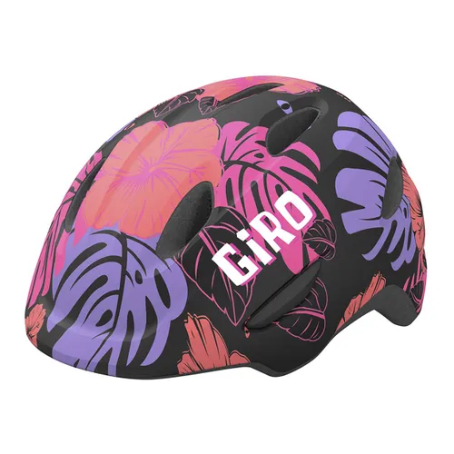 Kask rowerowy dziecięcy Giro Scamp Integrated Mips Jr matte black floral