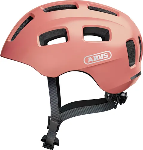 Kask rowerowy ABUS Youn-I 2.0 Różowy dla Dzieci z lampką (rozmiar M)