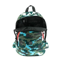 Школьный рюкзак Pick &amp; Pack Shark Shape M-camo Light blue