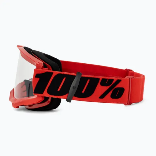 Gogle rowerowe 100% Strata 2 red/clear