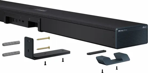 Soundbar SHARP HT-SBW55121 Czarny 5.1.2-kanałowy, Bezprzewodowy Subwoofer, HDMI eARC, Dolby Atmos, 4K, BT