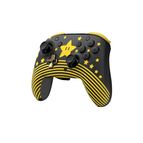Pad Turtle Beach Rematch Wireless Controller Super Mario Star do Nintendo Switch / Switch 2 Czarno-Żółty