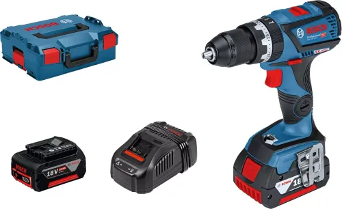 Bosch GSB 18v-60 C Professional Darbeli Matkap (+2 adet 5Ah pil)