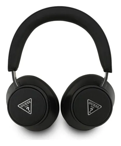 Słuchawki nauszne GUESS Saffiano Triangle Logo Czarny