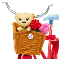 LALKA BARBIE PINK PASSPORT HOLANDIA lalka z rowerem + akcesoria HWJ00