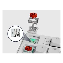 Klawiatura ROYAL KLUDGE RK N80 Pearly Dawn Red Switch