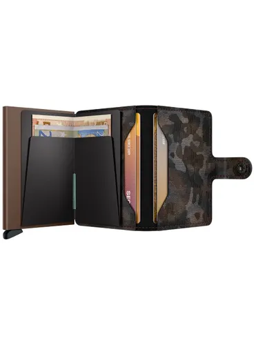 Portfel ochronny Miniwallet Secrid Jungle - brown