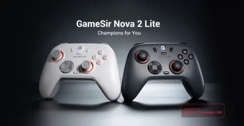 Pad GameSir HRG71097 Nova Lite 2 Midnight Gray do PC, Switch, iOS, Android Bezprzewodowy Szary