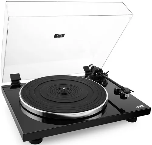 Gramofon JVC AL-E534B Czarny, Manualny, Napęd paskowy, Prędkość odtw. 33 1/3,45 obr./min