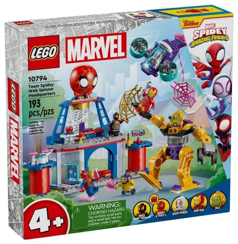 Конструктор LEGO Spidey 10794 штаб-квартира команды пауков