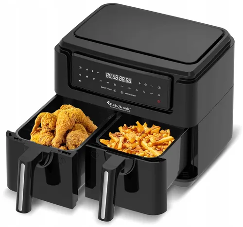 Air Fryer Frytkownica beztłuszczowa TURBOTRONIC TT-AF118 7.6l z podwójnym koszem
