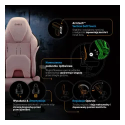 Fotel DIABLO CHAIRS X-One Prime Różowy