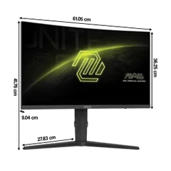 Monitor MSI MAG 276CPXF 27" 1920x1080px 280Hz 0.5 ms [GTG] Curved