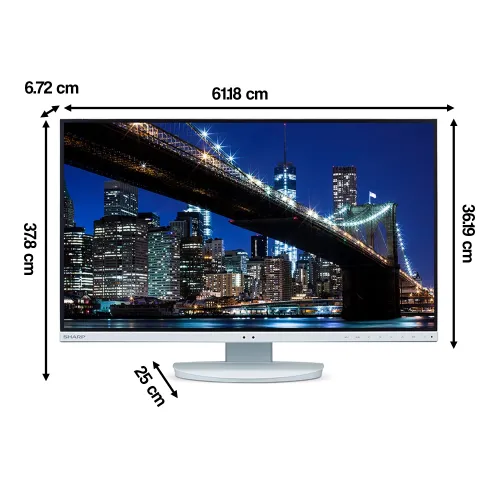 Monitor SHARP MultiSync EA272U 27" 3840x2160px IPS Biały