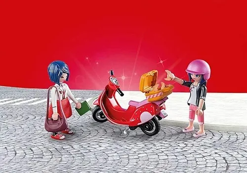 Playmobil Zestaw figurek Miraculum 71864 Przejażdżka skuterem po Paryżu