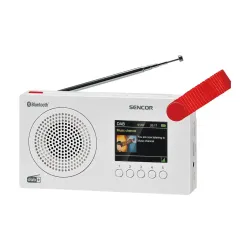 Radioodbiornik Sencor SRD 7757WH Radio FM DAB+ Bluetooth Biały