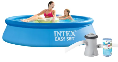 Basen ogrodowy rozporowy z pompą i wyłącznikiem różnicowym Easy Set 244x61 cm INTEX 28108 GN