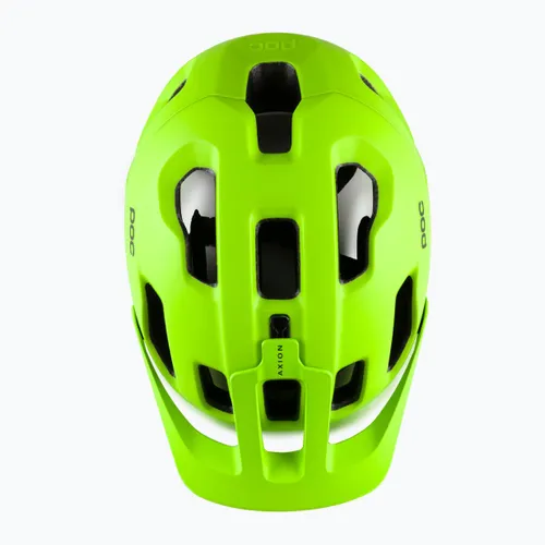 Kask rowerowy POC Axion fluorescent yellow/green matt