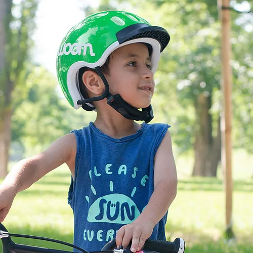 Kask rowerowy dziecięcy woom Kids green