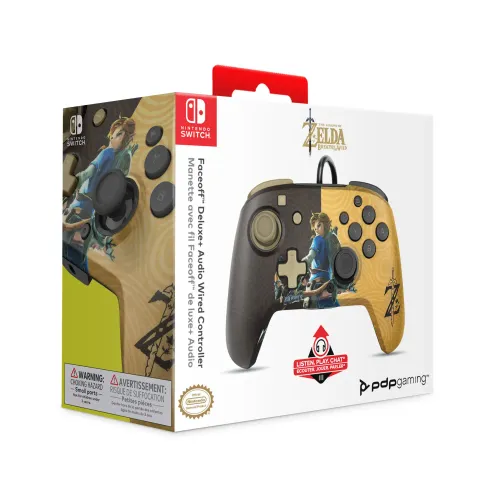 Pad PDP Faceoff Delux+ Audio Zelda do Nintendo Switch Przewodowy