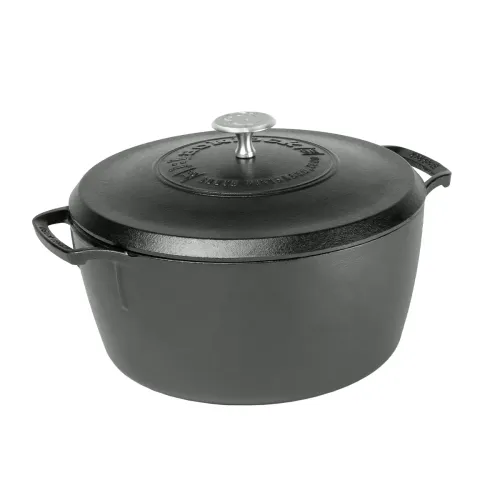 LODGE Blacklock 5,2 l czarny - garnek żeliwny z pokrywką