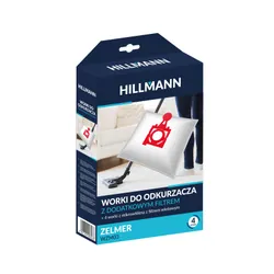 Worki do odkurzacza HILLMANN WZM03 4szt. + filtr