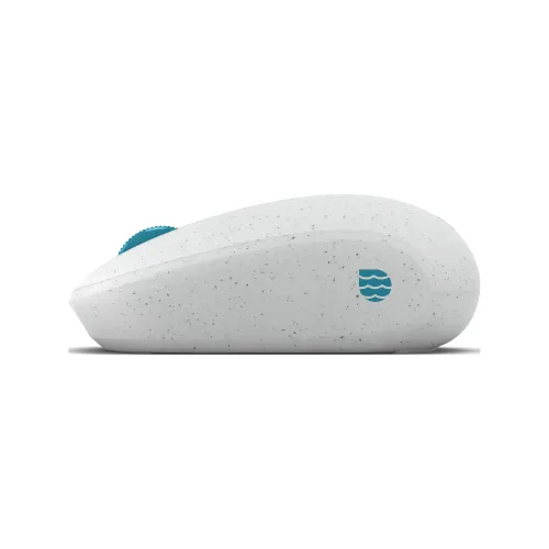 Myszka Microsoft Ocean Plastic Mouse Biało-niebieski