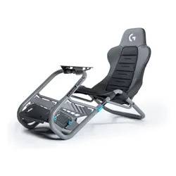 Fotel Playseat Trophy Logitech G Edition Wyścigowy do 163kg Tkanina Skóra ECO Szary