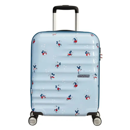 Walizka kabinowa American Tourister Wavebreaker Disney - Minnie Darling Blue