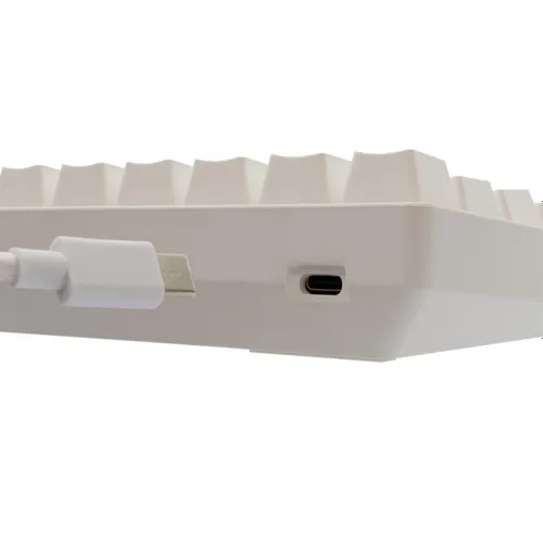 Klawiatura gamingowa White Shark Shinobi Blue przewodowa mechaniczna podświetlana biała