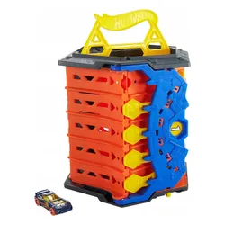 Hot Wheels HGK41 rozkładany 5-pasmowy zestaw torów wyścigowych autko Mattel