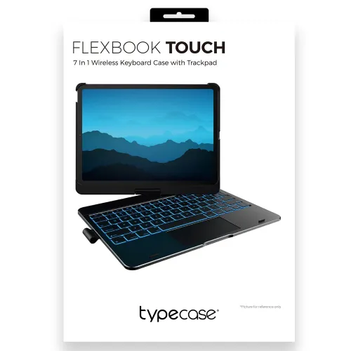 Etui na iPad Air 11 cali TYPECASE Flexbook Touch Srebrny Klawiatura