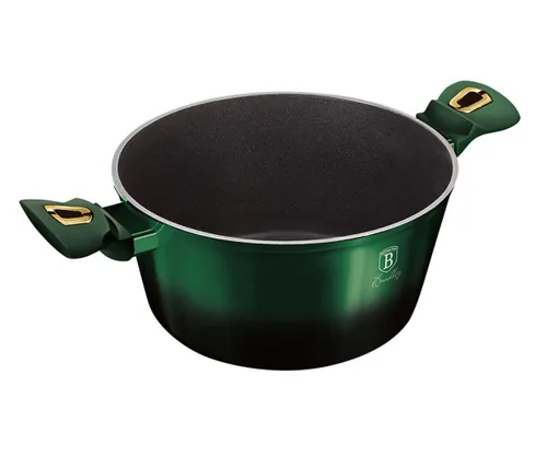 Garnek tytanowy 2.5L 20cm BERLINGER HAUS Metallic Line Emerald BH-6057
