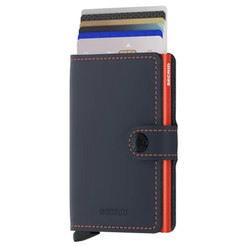 Miniwallet Matte Secrid'in Küçük Cüzdanı-nightblue / orange