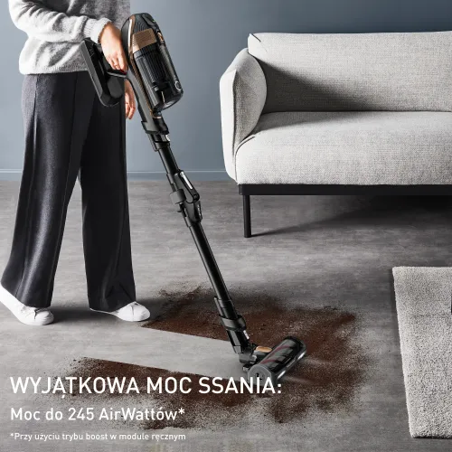 Odkurzacz Tefal X-Force Flex 15.60 Aqua TY99G3 160min Funkcja mycia Wymienny akumulator Mini elektroszczotka