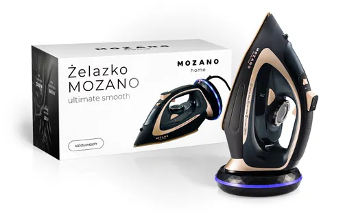 Żelazko bezprzewodowe MOZANO Ultimate Smooth Czarno-złoty