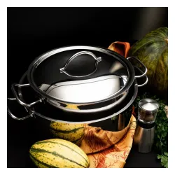 Garnek ze stali nierdzewnej z pokrywką TOM-GAST EXCLUSIVE 6,5 l