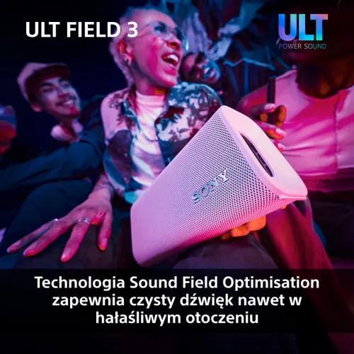 Głośnik Bluetooth Sony ULT Field 3 SRS-ULT30H Szary + Słuchawki bezprzewodowe ULT Wear WH-ULT900NB Czarny
