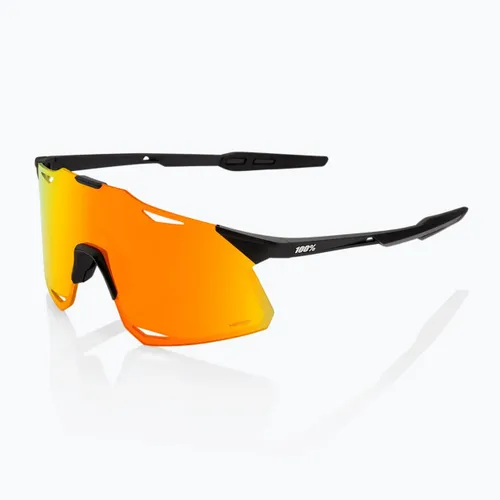 Okulary przeciwsłoneczne 100% Hypercraft matte black/hiper red multilayer mirror