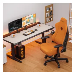 Fotel Anda Seat Kaiser 3E XL Gamingowy do 150kg Tkanina Pomarańczowy