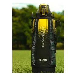 Termos sportowy z futerałem Thermos Hydration Sport Bottle 1,5 l - black / yellow