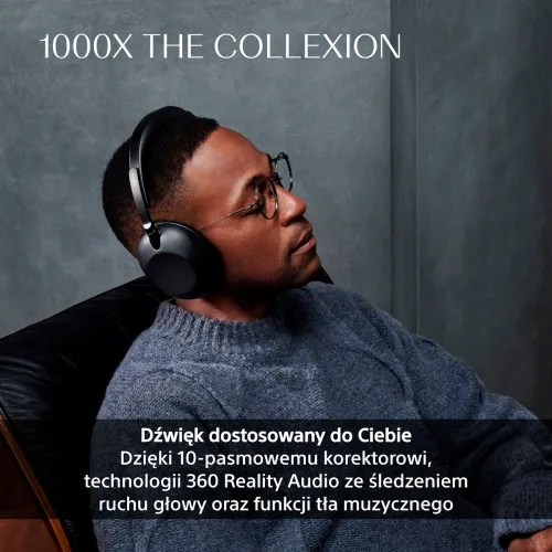 Słuchawki bezprzewodowe Sony 1000X THE COLLEXION z ANC Edycja na 10-lecie WH-1000XX Czarny