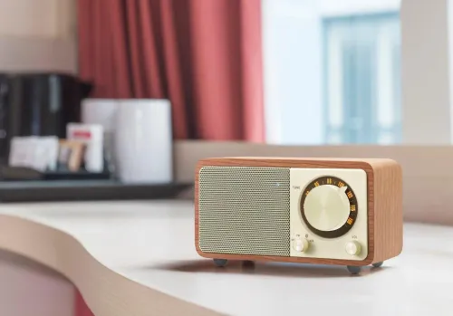 Radioodbiornik Sangean GENUINE MINI WR-7 Radio FM Bluetooth Orzech
