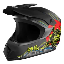 Kask KAMIKAZE Tokyo Drift Czarny Full Face (rozmiar XL)